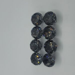 Crystal cabinet door knobs.  Lot of 8